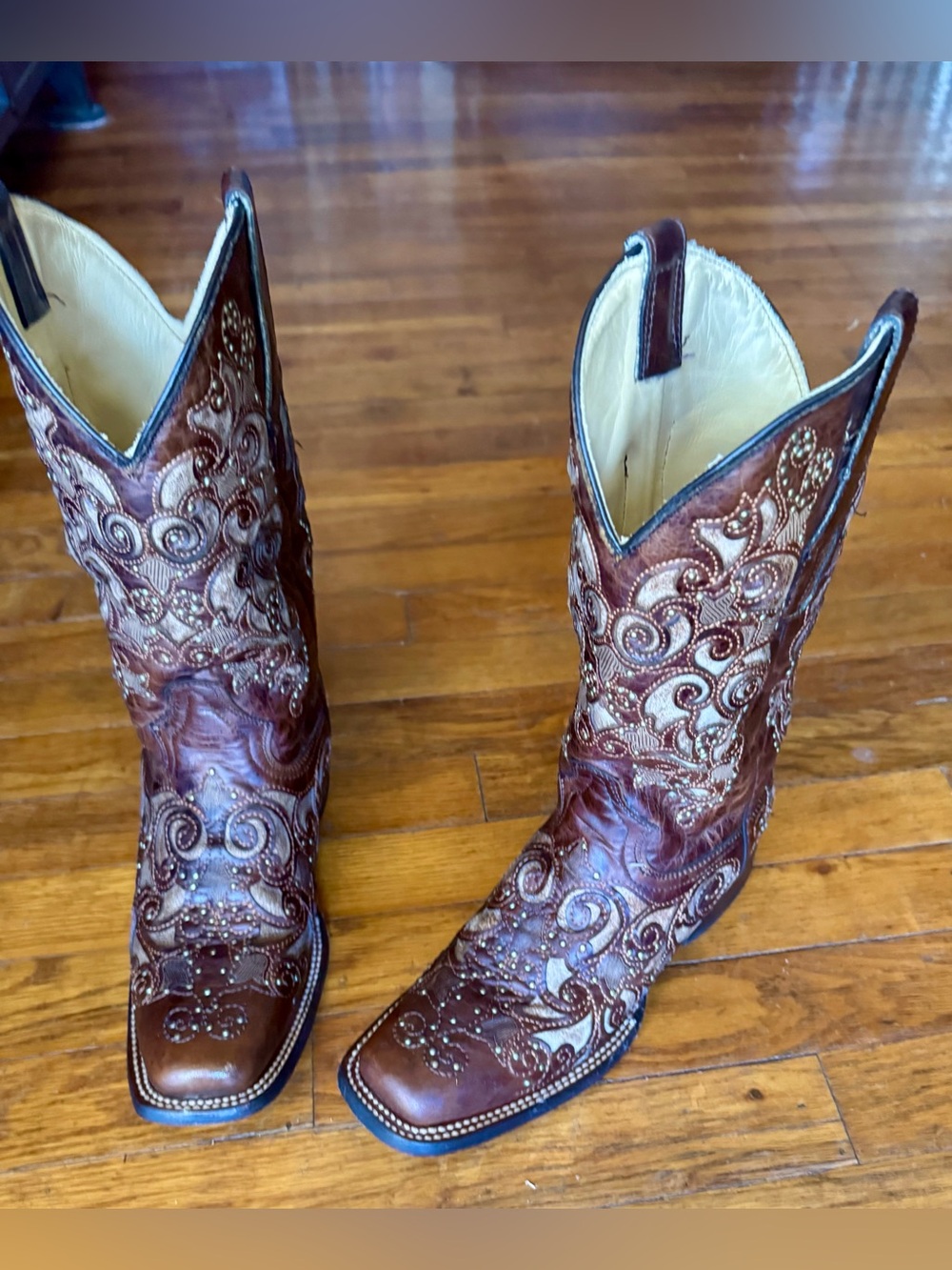 Corral Brown Embellished Women’s Western Cowboy Boots